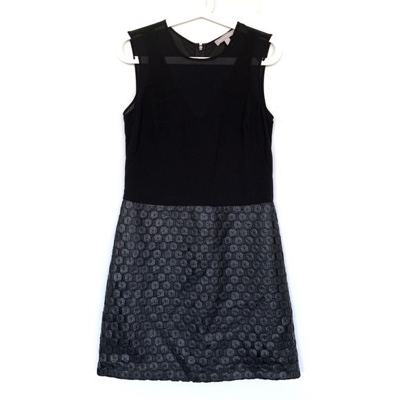 Banana Republic Black Coated Sheer Lace Dress - Picture 2 of 8